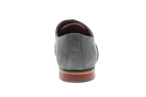 Steve Madden M-Dycon Mens Gray Suede Low Top Lace Up Cap Toe Oxfords Shoes