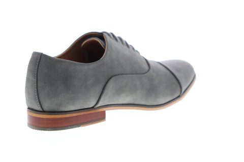 Steve Madden M-Dycon Mens Gray Suede Low Top Lace Up Cap Toe Oxfords Shoes