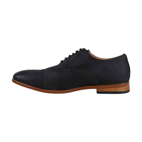 Steve Madden M-Great6 Mens Black Suede Casual Dress Lace Up Oxfords Shoes
