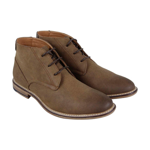 Steve Madden M-Groves Mens Brown Suede Lace Up Casual Dress Boots Shoes
