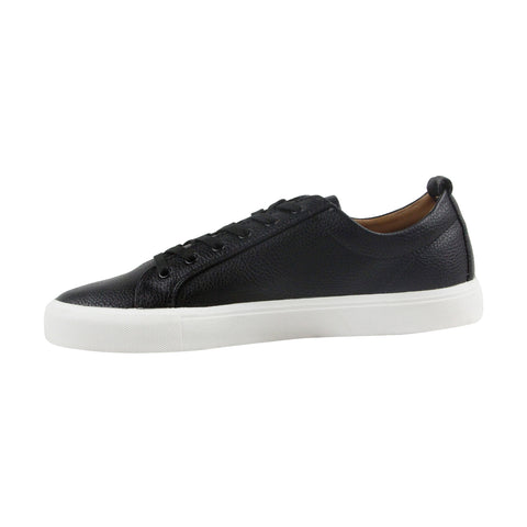 Steve Madden M-Ingle Mens Black Leather Low Top Lace Up Sneakers Shoes