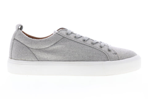 Steve Madden M-Ingle Mens Gray Canvas Low Top Lace Up Lifestyle Sneakers Shoes