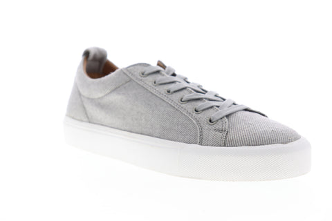 Steve Madden M-Ingle Mens Gray Canvas Low Top Lace Up Lifestyle Sneakers Shoes