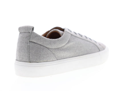 Steve Madden M-Ingle Mens Gray Canvas Low Top Lace Up Lifestyle Sneakers Shoes