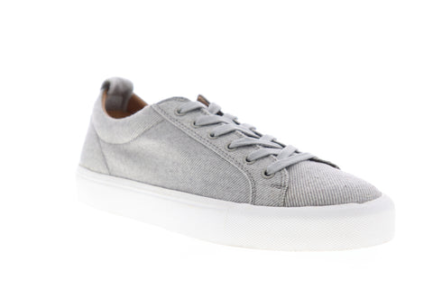 Steve Madden M-Ingle Mens Gray Canvas Low Top Lace Up Lifestyle Sneakers Shoes
