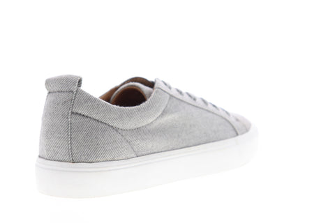 Steve Madden M-Ingle Mens Gray Canvas Low Top Lace Up Lifestyle Sneakers Shoes
