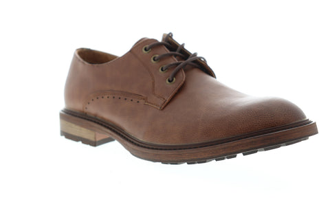 Steve Madden M-Postur Mens Brown Low Top Lace Up Plain Toe Oxfords Shoes