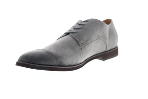 Steve Madden M-Viktor Mens Gray Suede Low Top Lace Up Plain Toe Oxfords Shoes