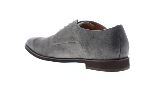 Steve Madden M-Viktor Mens Gray Suede Low Top Lace Up Plain Toe Oxfords Shoes
