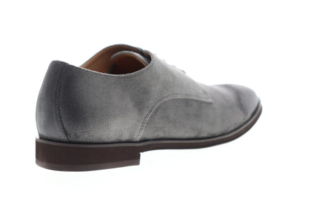 Steve Madden M-Viktor Mens Gray Suede Low Top Lace Up Plain Toe Oxfords Shoes