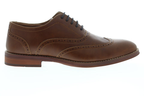 Steve Madden M-Vixtin Mens Brown Leather Dress Lace Up Oxfords Shoes