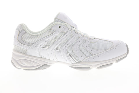 Lotto Newbeat M3218 Womens White Canvas Low Top Lace Up Athletic Running Shoes