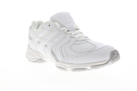 Lotto Newbeat M3218 Womens White Canvas Low Top Lace Up Athletic Running Shoes