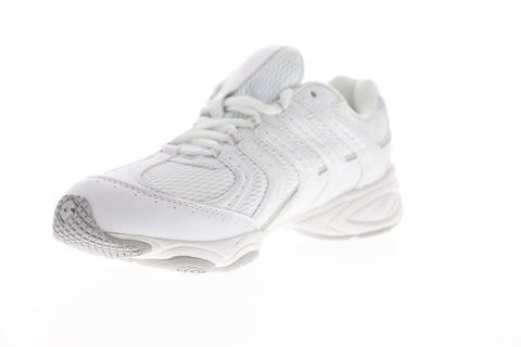Lotto Newbeat M3218 Womens White Canvas Low Top Lace Up Athletic Running Shoes