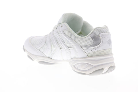 Lotto Newbeat M3218 Womens White Canvas Low Top Lace Up Athletic Running Shoes
