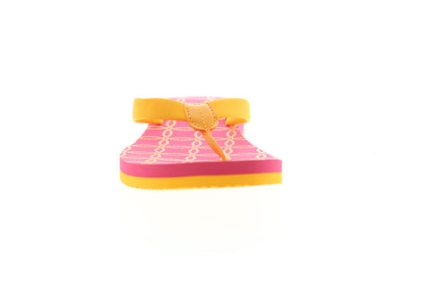 Reebok Splashtopia Jclip M46918 Womens Orange Sandals Slip On Flip-Flops Shoes