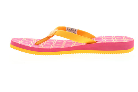 Reebok Splashtopia Jclip M46918 Womens Orange Sandals Slip On Flip-Flops Shoes