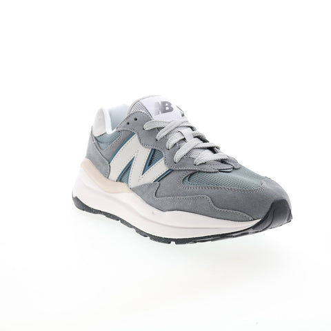 New Balance 574 M5740HCF Mens Gray Suede Lace Up Lifestyle Sneakers Shoes