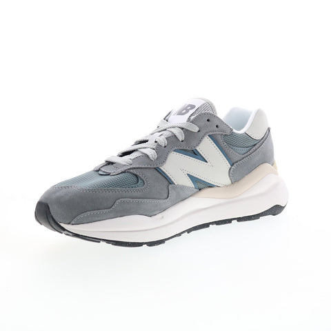 New Balance 574 M5740HCF Mens Gray Suede Lace Up Lifestyle Sneakers Shoes