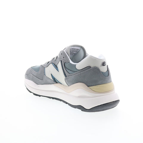 New Balance 574 M5740HCF Mens Gray Suede Lace Up Lifestyle Sneakers Shoes