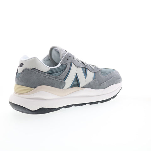 New Balance 574 M5740HCF Mens Gray Suede Lace Up Lifestyle Sneakers Shoes