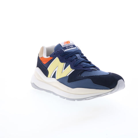 New Balance 574 M5740SNC Mens Blue Suede Lace Up Lifestyle Sneakers Shoes