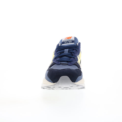 New Balance 574 M5740SNC Mens Blue Suede Lace Up Lifestyle Sneakers Shoes