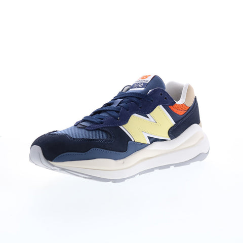 New Balance 574 M5740SNC Mens Blue Suede Lace Up Lifestyle Sneakers Shoes