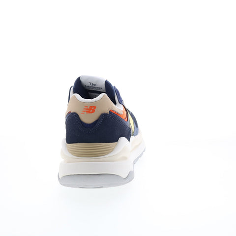 New Balance 574 M5740SNC Mens Blue Suede Lace Up Lifestyle Sneakers Shoes