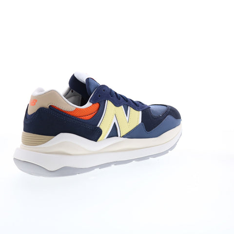 New Balance 574 M5740SNC Mens Blue Suede Lace Up Lifestyle Sneakers Shoes