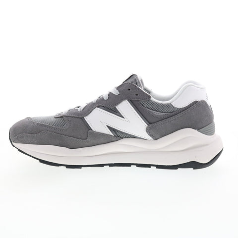 New Balance 574 M5740VPB Mens Gray Suede Lace Up Lifestyle Sneakers Shoes