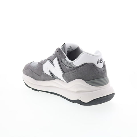 New Balance 574 M5740VPB Mens Gray Suede Lace Up Lifestyle Sneakers Shoes