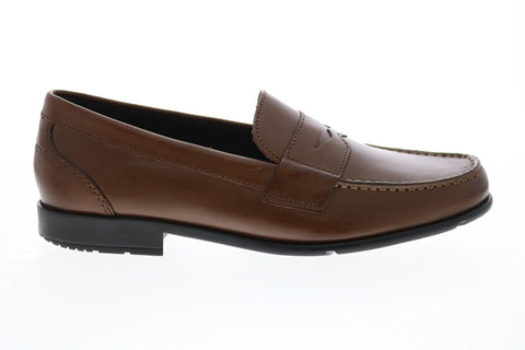 Rockport Classic Loafer Penny M76444 Mens Brown Leather Loafers Penny Shoes