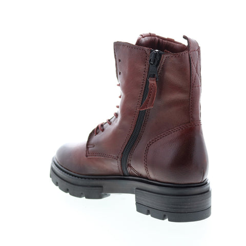 Miz Mooz Brody M79215 Womens Brown Leather Lace Up Casual Dress Boots