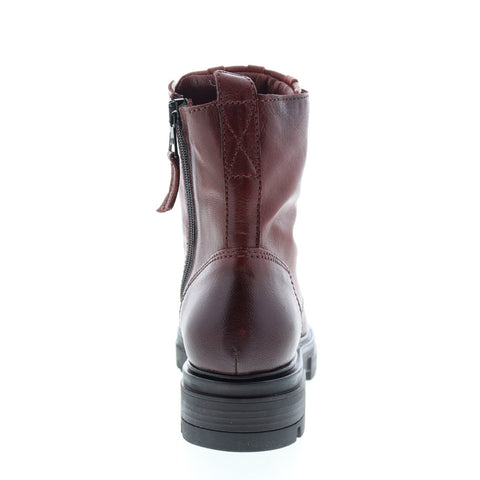 Miz Mooz Brody M79215 Womens Brown Leather Lace Up Casual Dress Boots