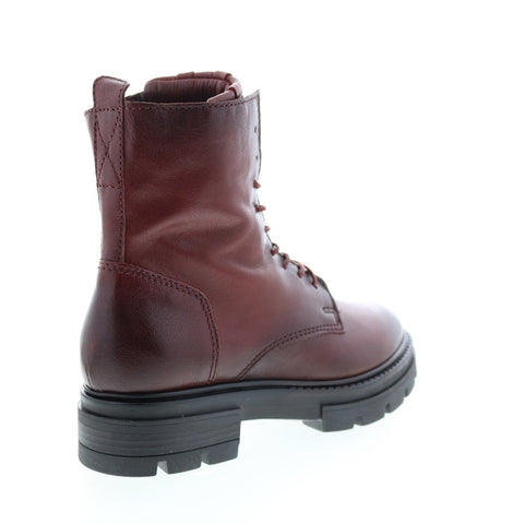 Miz Mooz Brody M79215 Womens Brown Leather Lace Up Casual Dress Boots