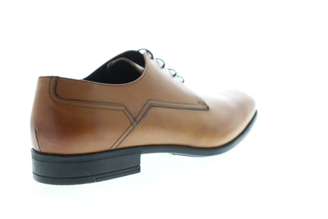 Bruno Magli Maitland Mens Brown Leather Casual Dress Lace Up Oxfords Shoes