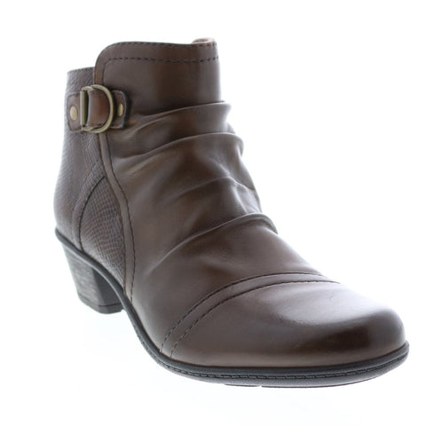 Earth Origins Marietta Malcolm Womens Brown Leather Ankle & Booties Boots
