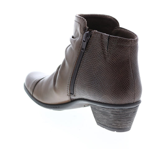 Earth Origins Marietta Malcolm Womens Brown Leather Ankle & Booties Boots