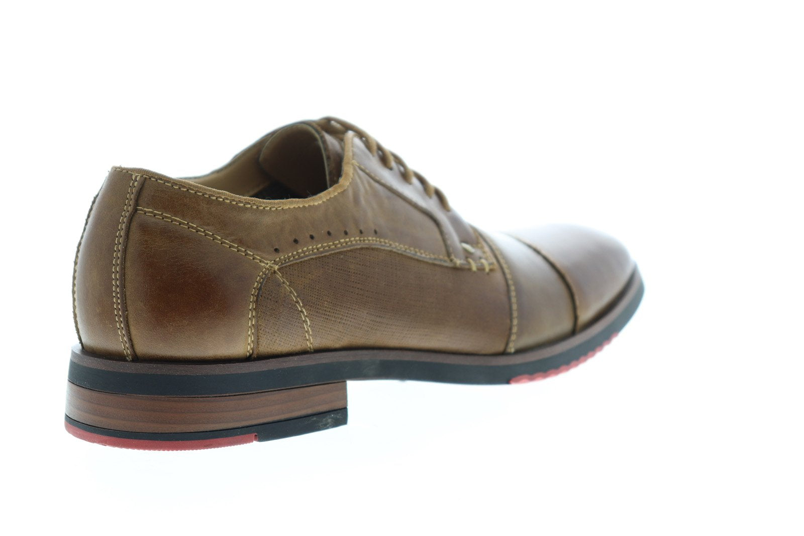 Steve Madden Brown Leather Cap Toe Lace Up Oxfords Shoes Men\'s 12 HASEN Tan Leather Men main image 2