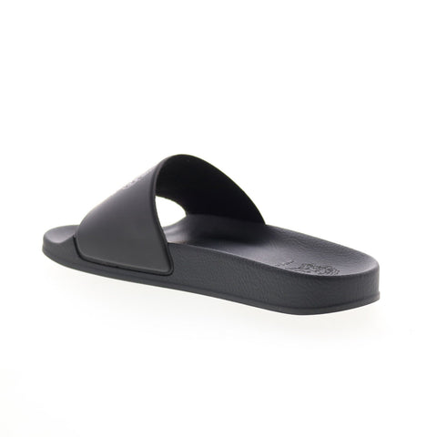 Bruno Magli Martino MARTINO Mens Black Synthetic Slip On Slides Sandals Shoes