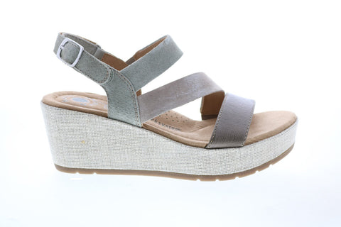 Earth Maxine Suede Womens Brown Suede Wedges Heels Shoes