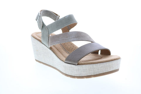 Earth Maxine Suede Womens Brown Suede Wedges Heels Shoes