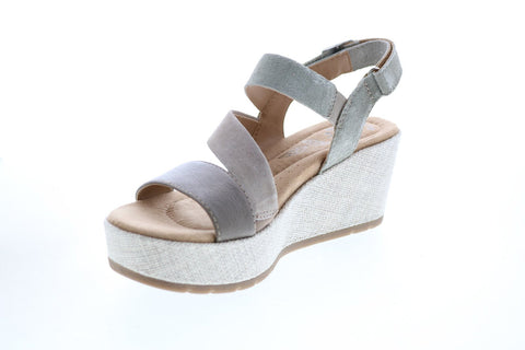 Earth Maxine Suede Womens Brown Suede Wedges Heels Shoes