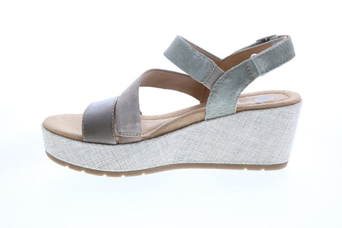 Earth Maxine Suede Womens Brown Suede Wedges Heels Shoes