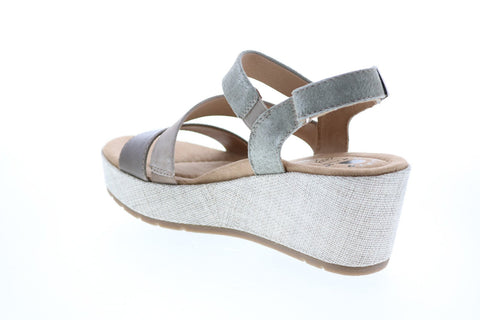 Earth Maxine Suede Womens Brown Suede Wedges Heels Shoes
