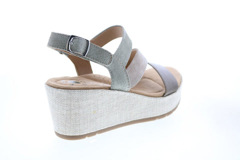 Earth Maxine Suede Womens Brown Suede Wedges Heels Shoes