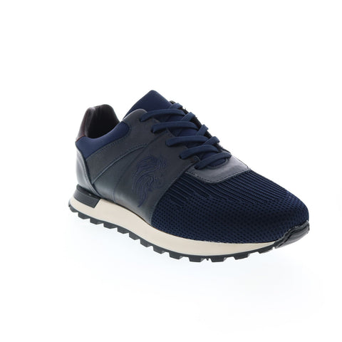 Bruno Magli Lugo MB1LUGN7 Mens Blue Canvas Lifestyle Sneakers Shoes