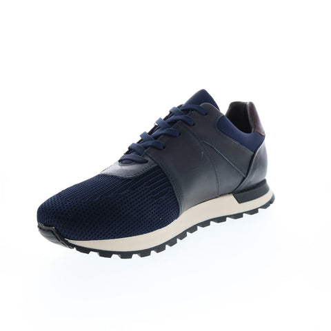 Bruno Magli Lugo MB1LUGN7 Mens Blue Canvas Lifestyle Sneakers Shoes