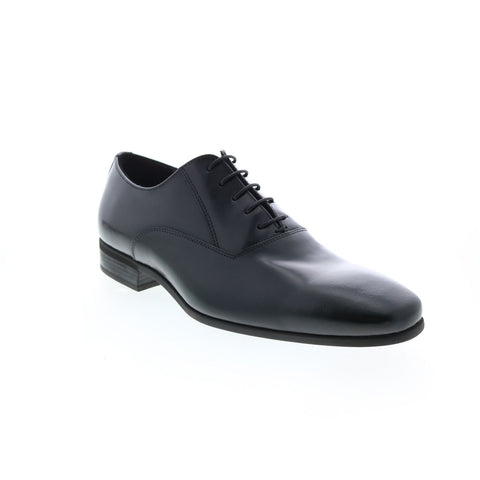 Bruno Magli Milos MB1MILA0 Mens Black Leather Oxfords Plain Toe Shoes